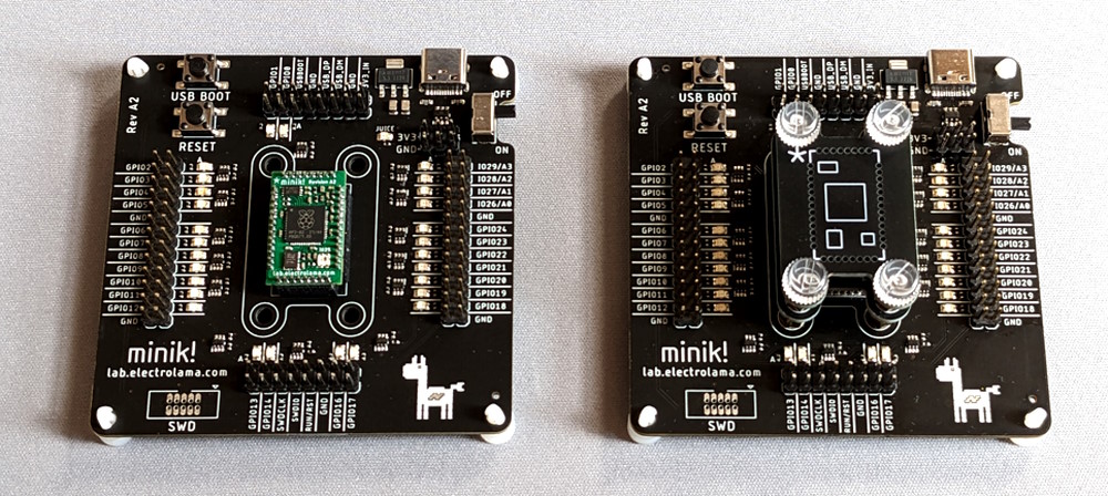 breakout circuit boards for the minik modules